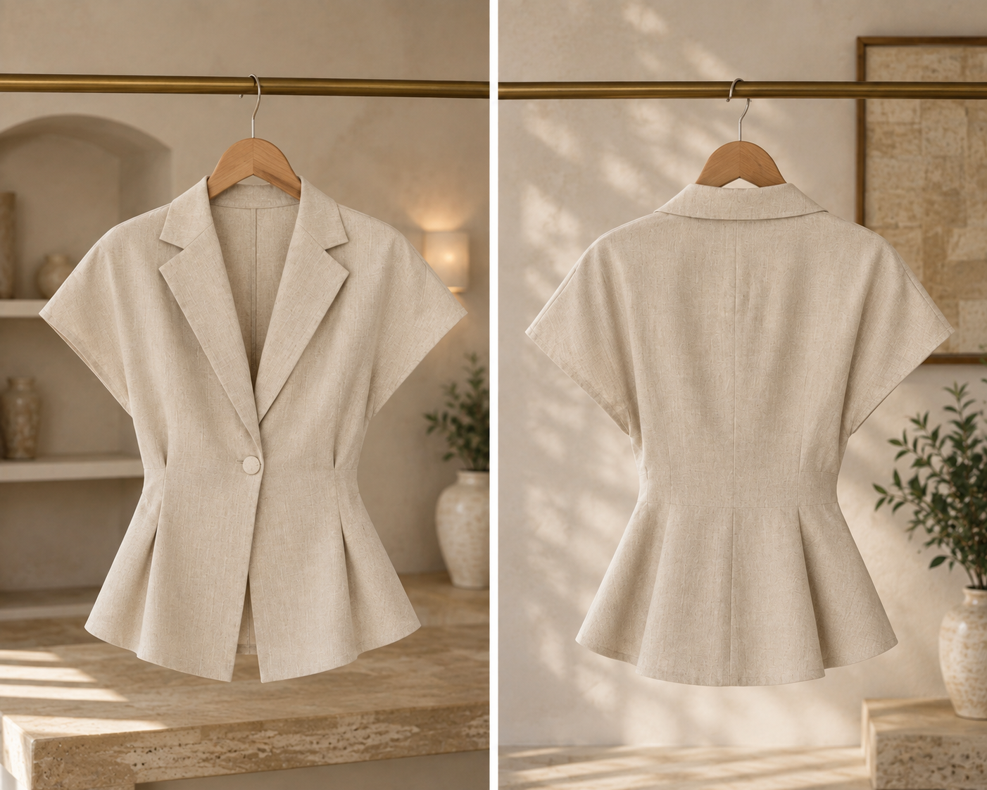 Veste à manches courtes