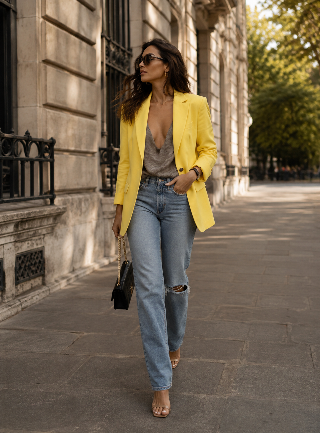 Blazer à revers slim-fit