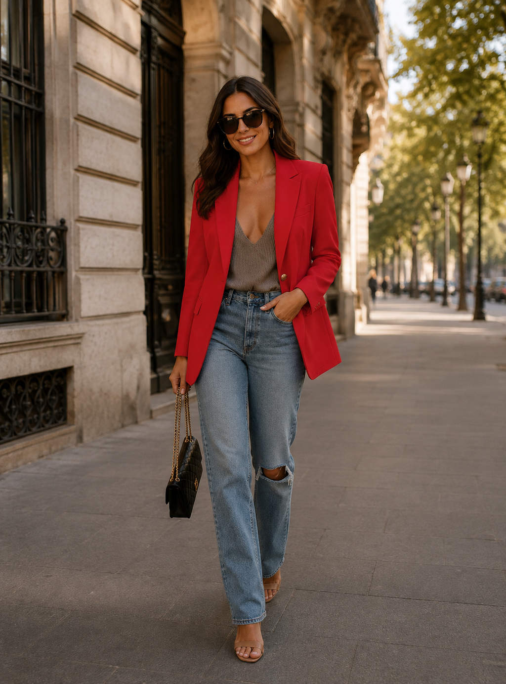 Blazer à revers slim-fit