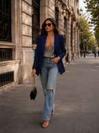 Blazer à revers slim-fit