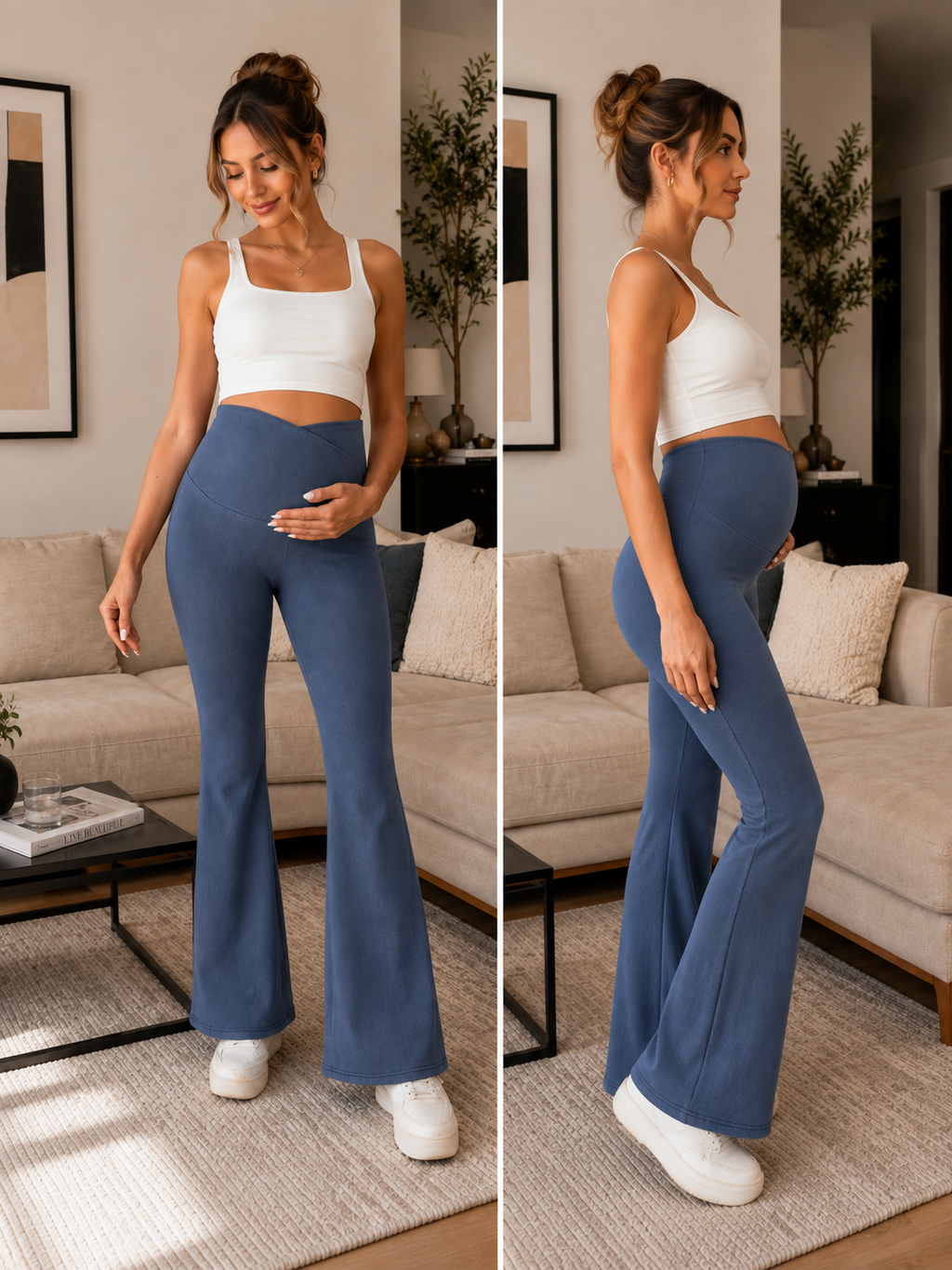 Jeans de maternité taille haute