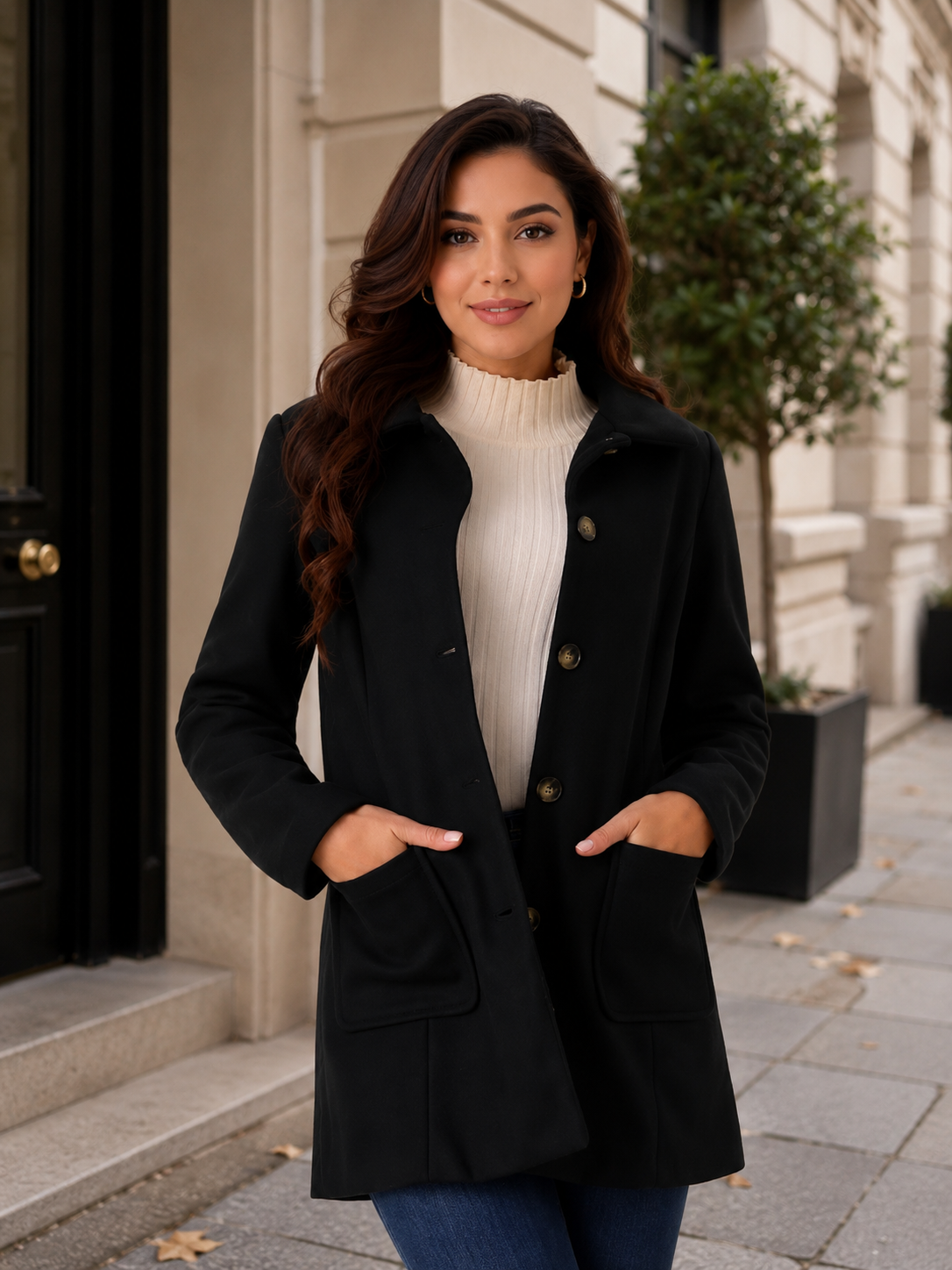 Manteau double boutonnage