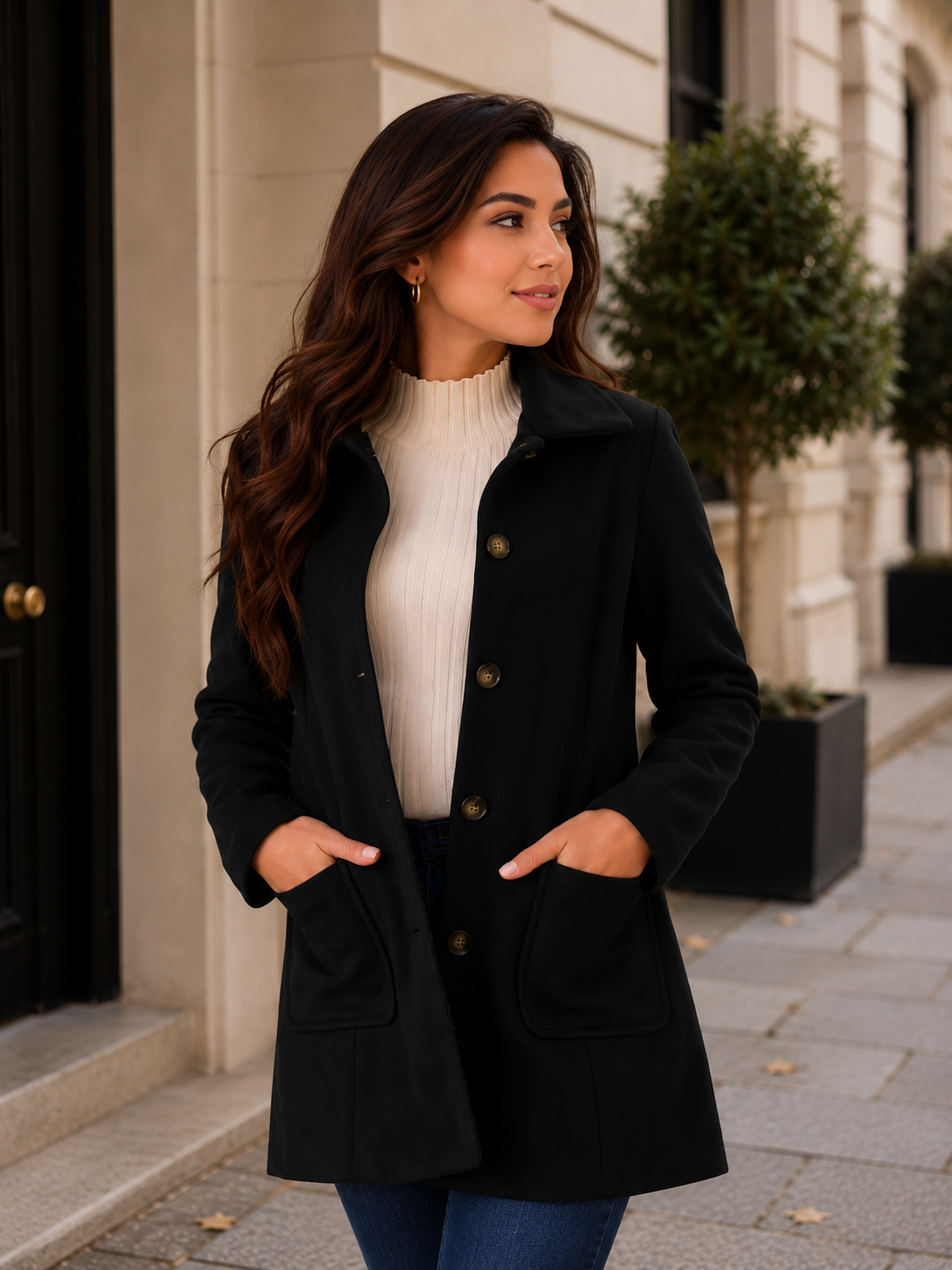 Manteau double boutonnage