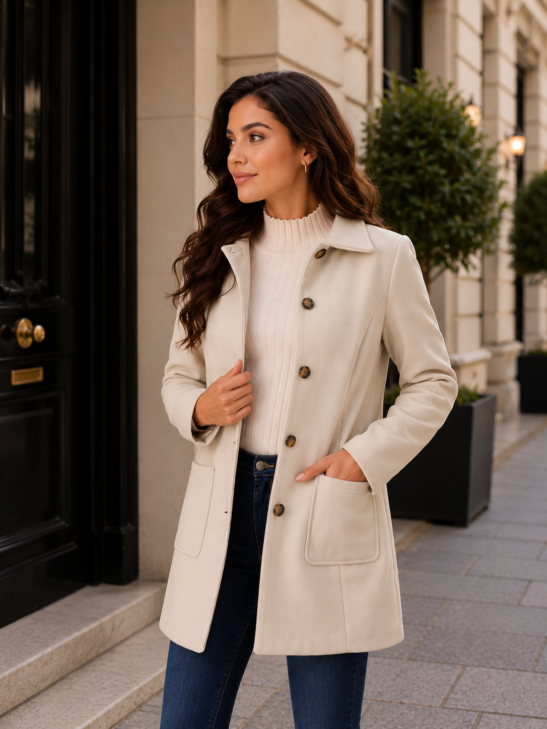 Manteau double boutonnage