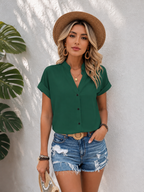 Chemise col V