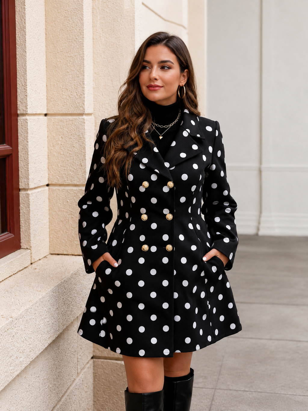 Manteau à carreaux