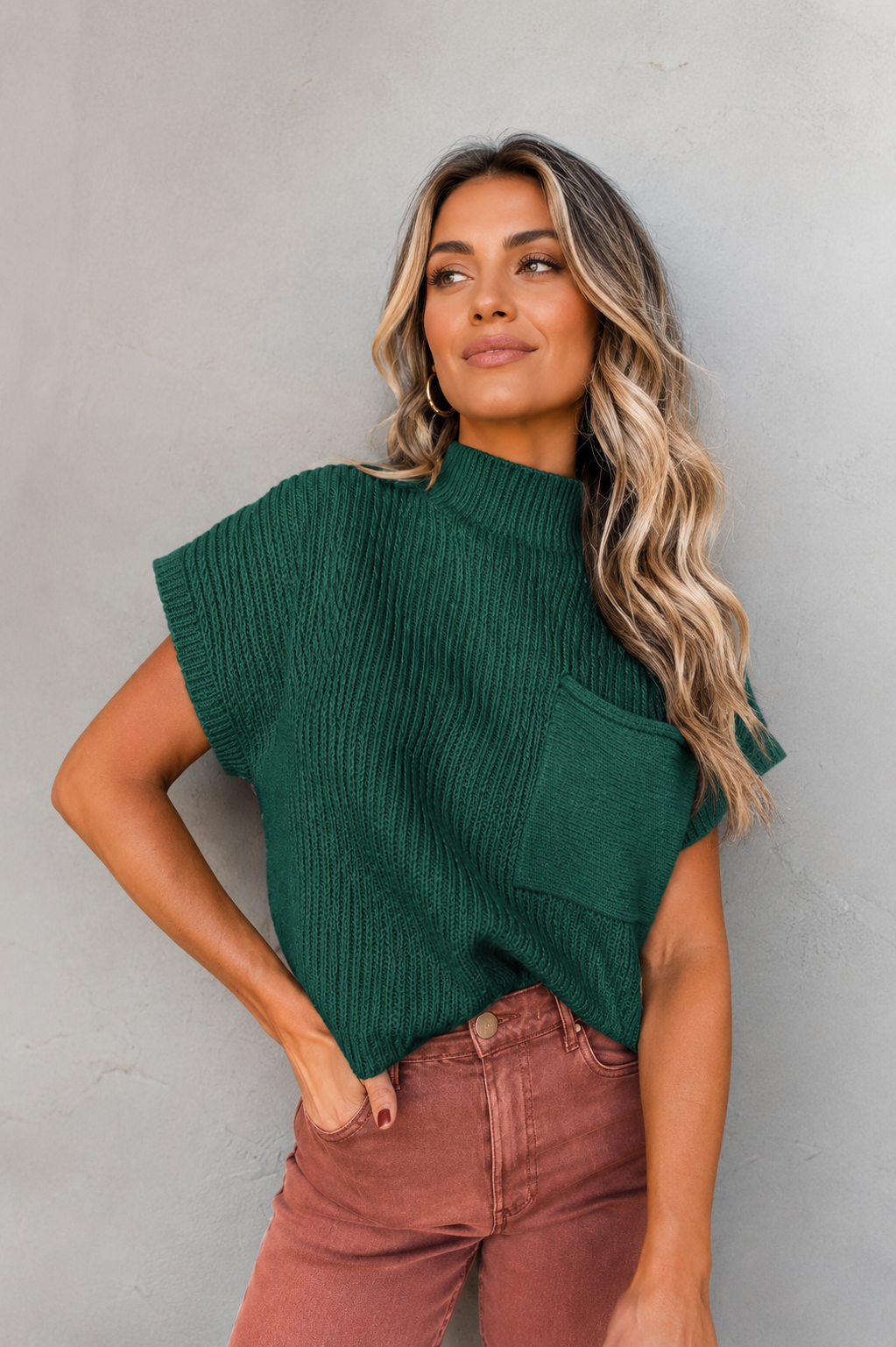 Gilet d'été côtelé