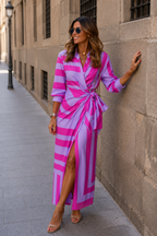 Robe Élégance Riviera – Imprimé Coloré